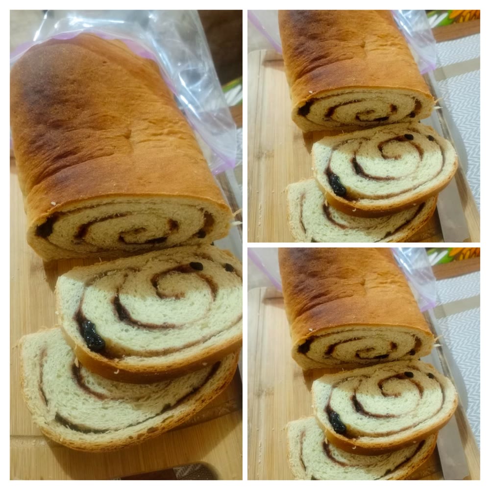 Sliced cinnamon swirl loaf